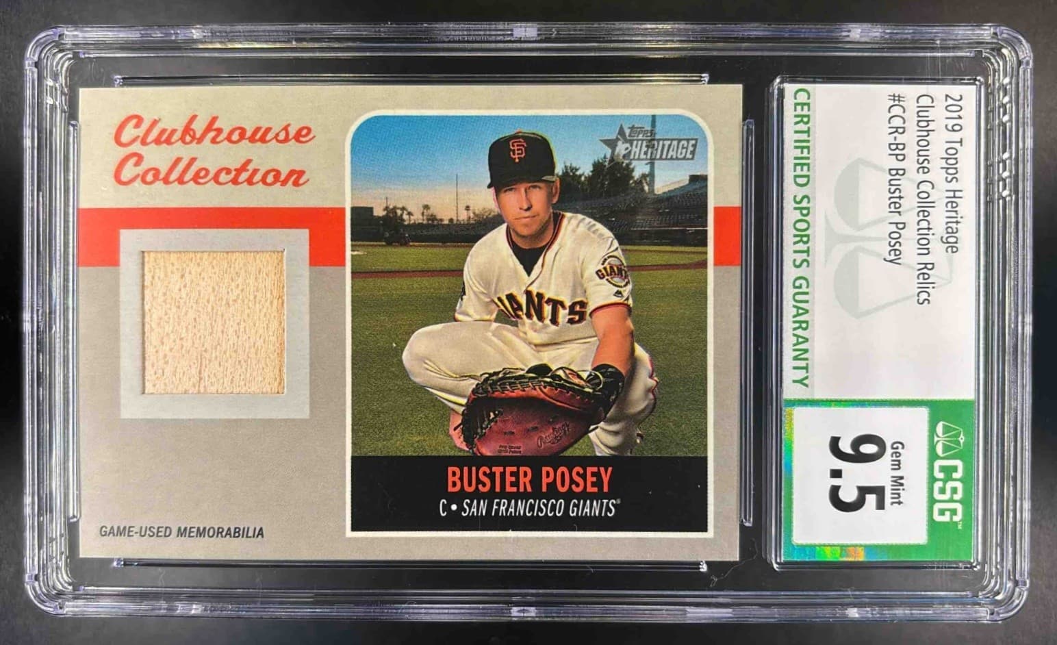 Buster Posey Clubhouse 2019 Topps Heritage 2019 Topps Heritage