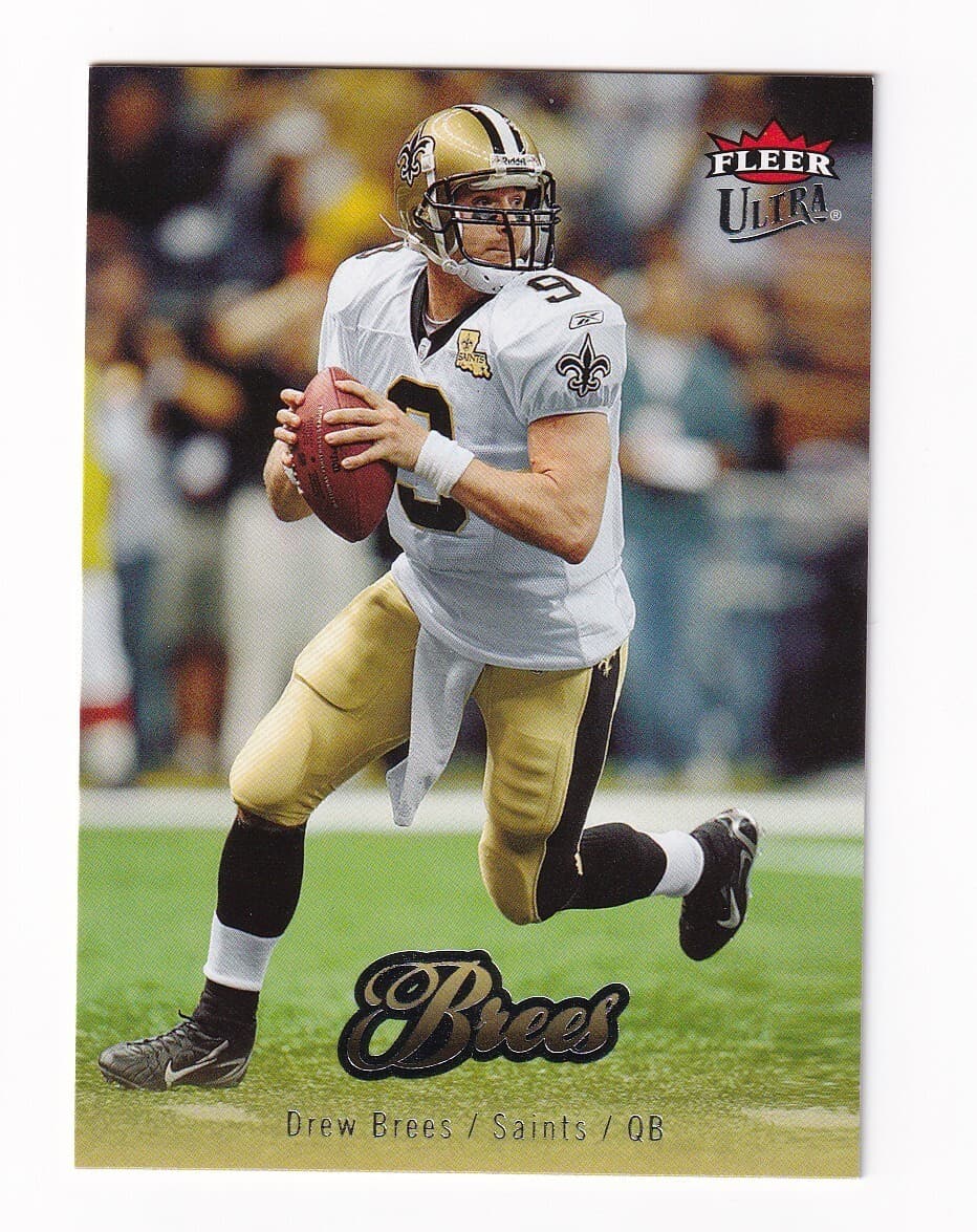 FOOTBALL DREW BREES 123 RETAIL 2007 Fleer Ultra