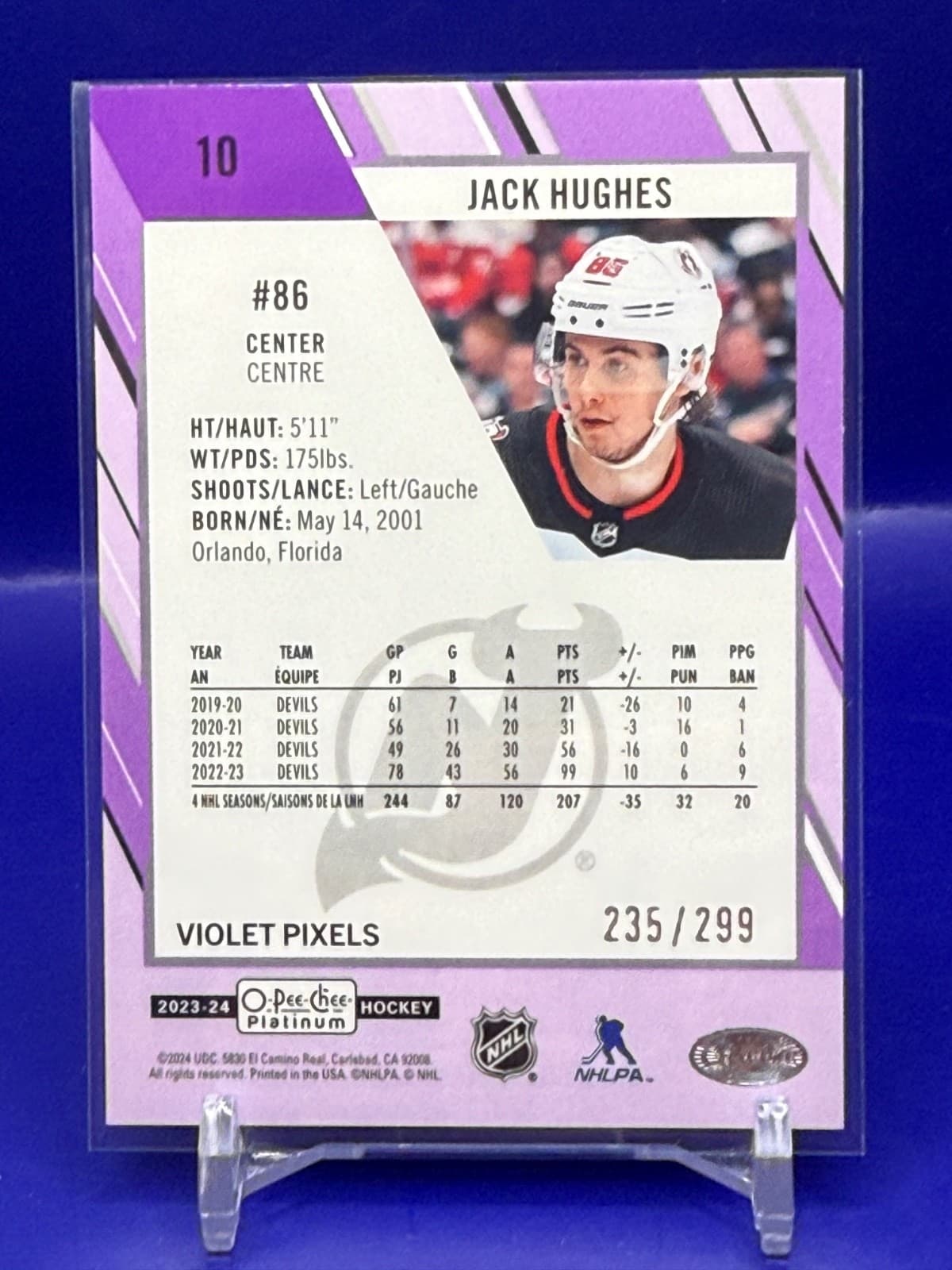 Jack Hughes 2023 topps