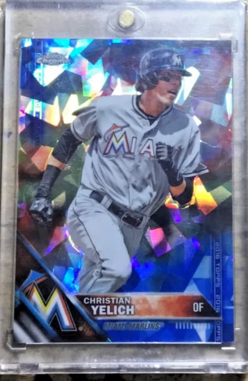 SAPPHIRE CHRISTIAN YELICH 2016 Topps Chrome 2016 Topps Chrome