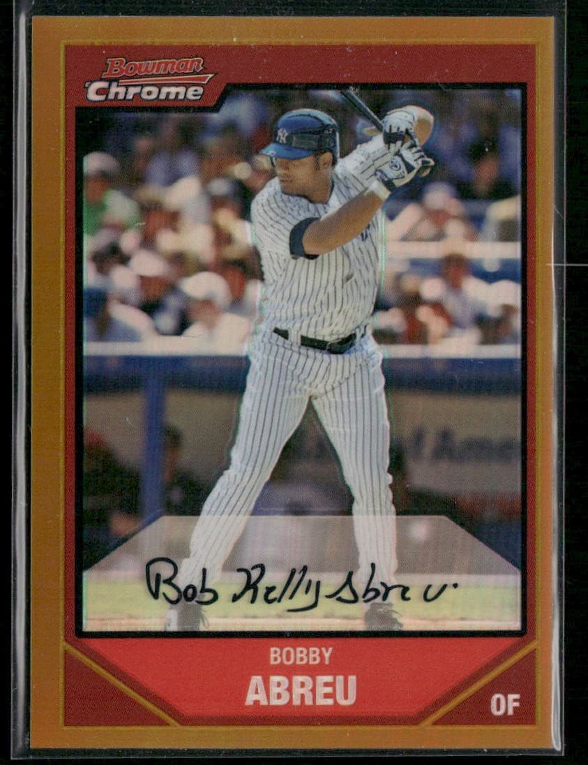 Bobby Abreu Gold 2007 Bowman Chrome