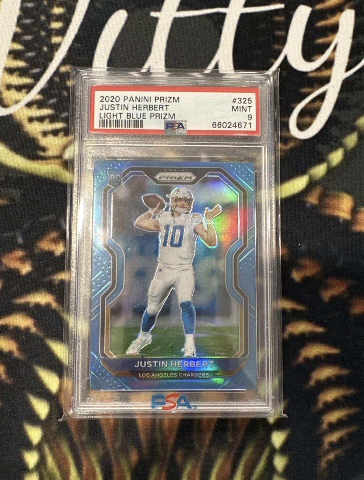 LIGHT BLUE JUSTIN HERBERT 2020 Panini Prizm