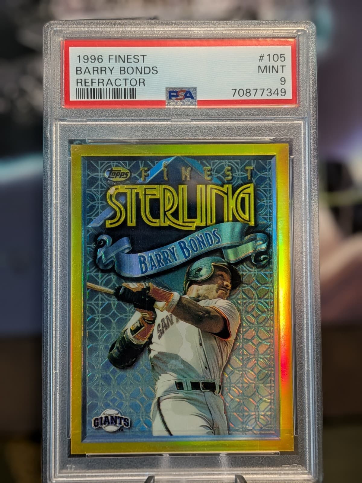 Barry Bonds Giants 1996 Topps Finest
