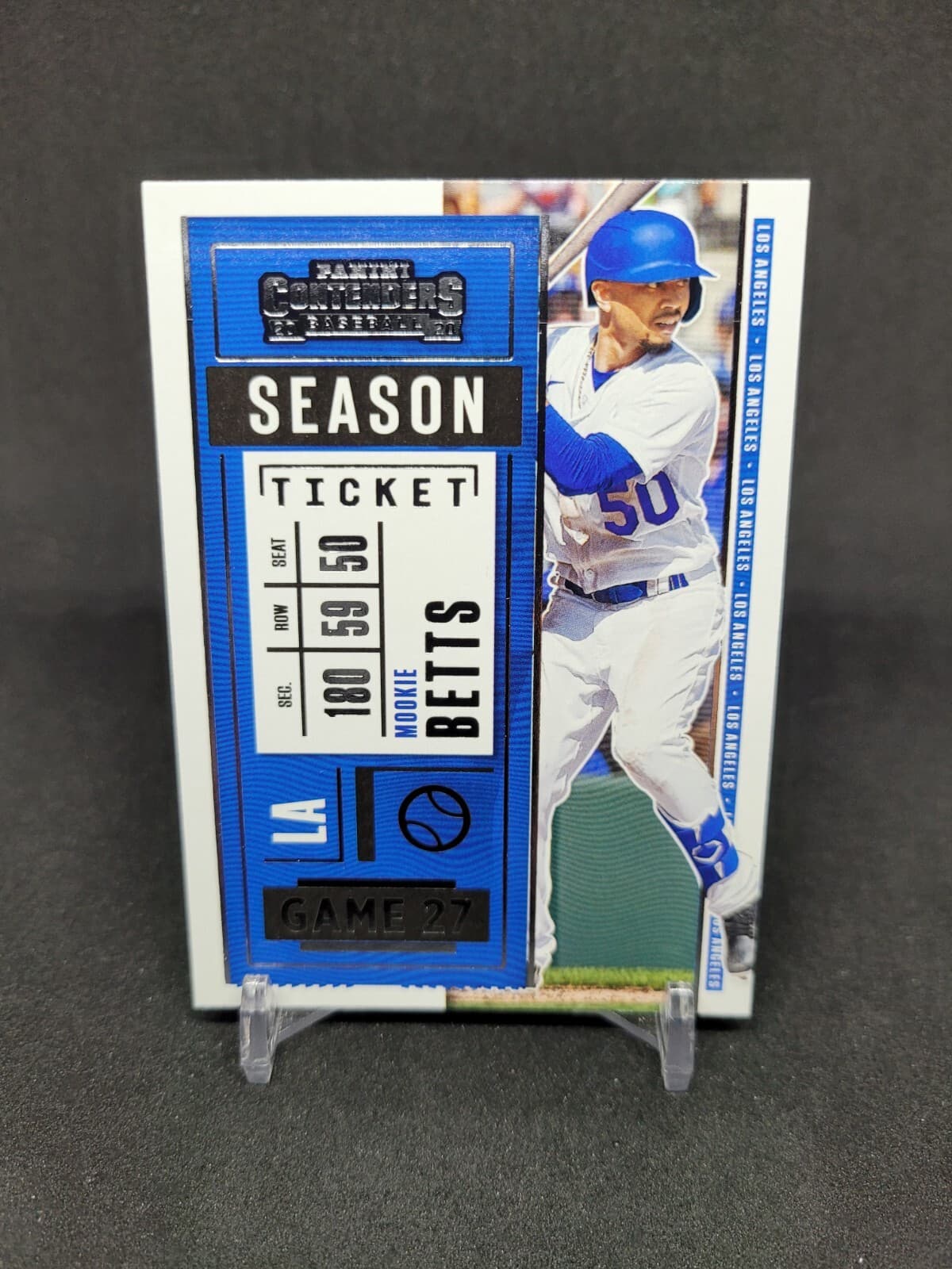 Mookie Betts Baseball 2020 Panini Contenders 2020 Panini Contenders