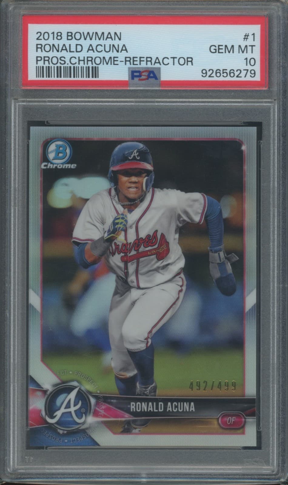 Baseball Ronald Acuna 2018 Bowman