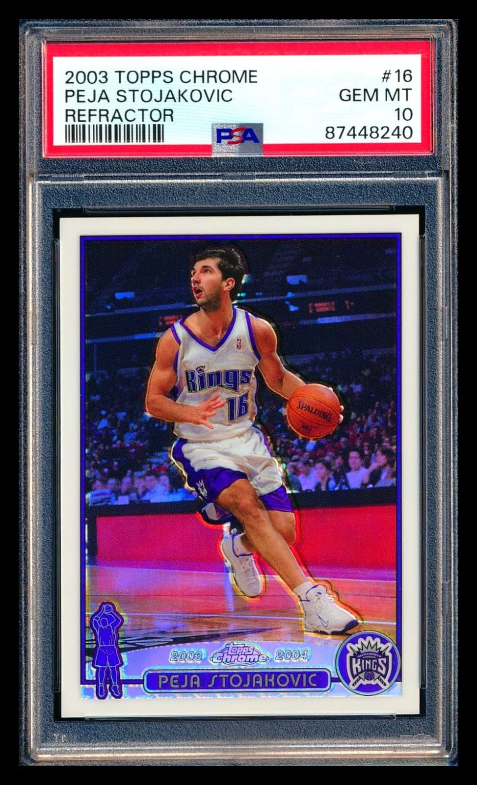 -04 PEJA STOJAKOVIC KINGS RARE 2003 Topps Chrome 2003 Topps Chrome