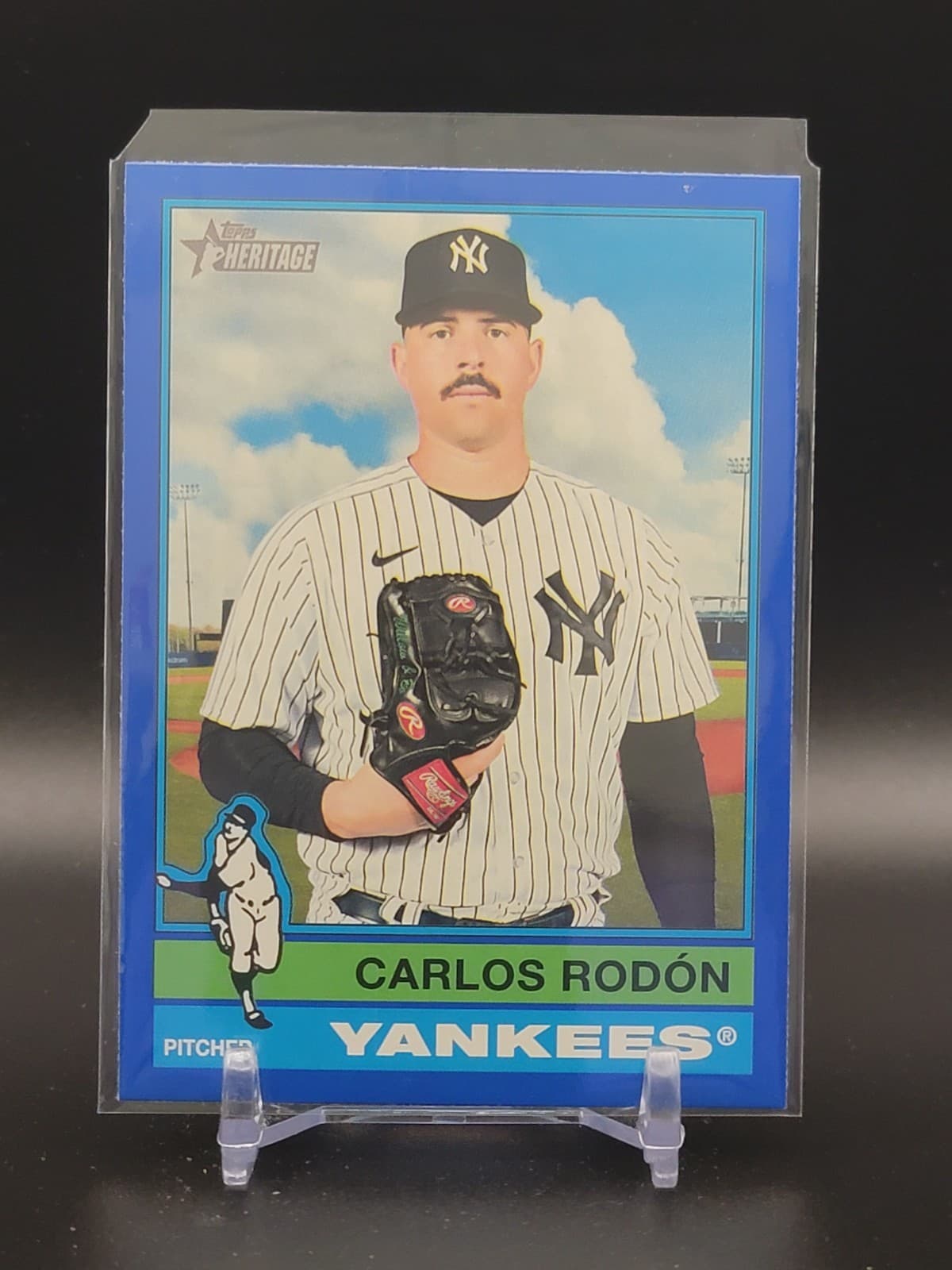 Carlos Rodon Blue 2025 Topps Heritage 2025 Topps Heritage