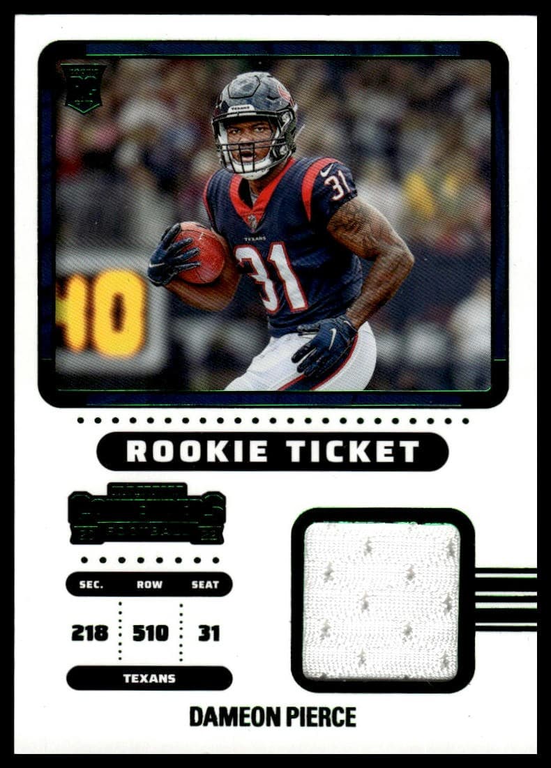 Dameon Pierce 2022 Panini Contenders 2022 Panini Contenders