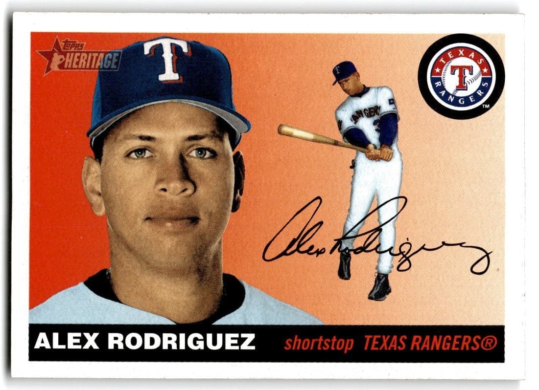 Alex Rodriguez Baseball 2004 Topps Heritage