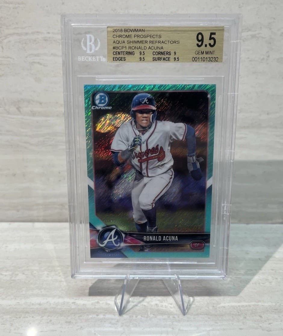 Ronald Acuna Aqua 2018 Bowman Chrome 2018 Bowman Chrome