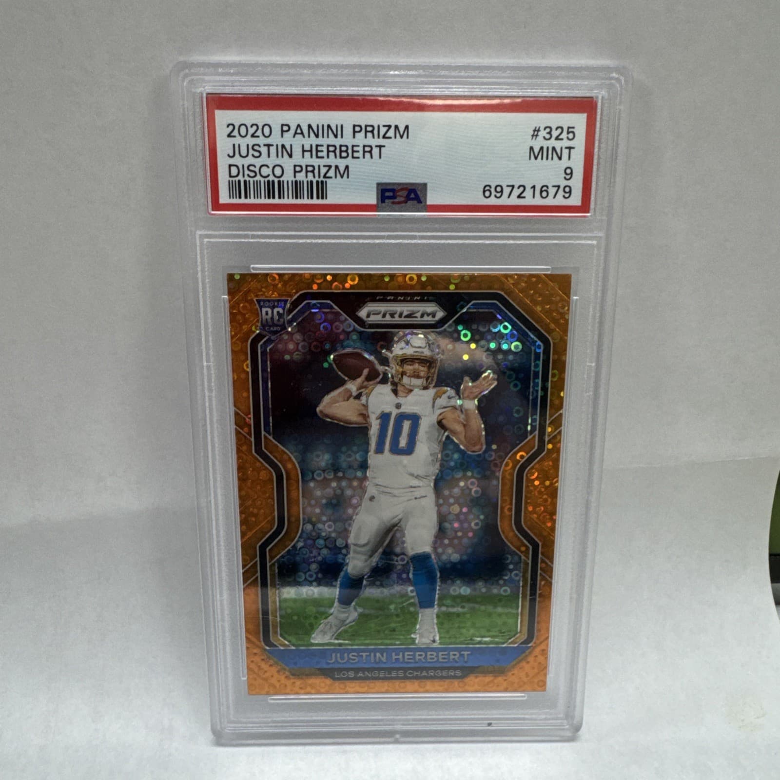 Justin Herbert Orange 2020 Panini Prizm 2020 Panini Prizm