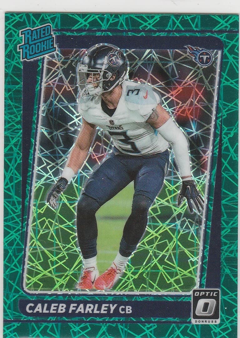 Teal Velocity Caleb 2021 Donruss Optic