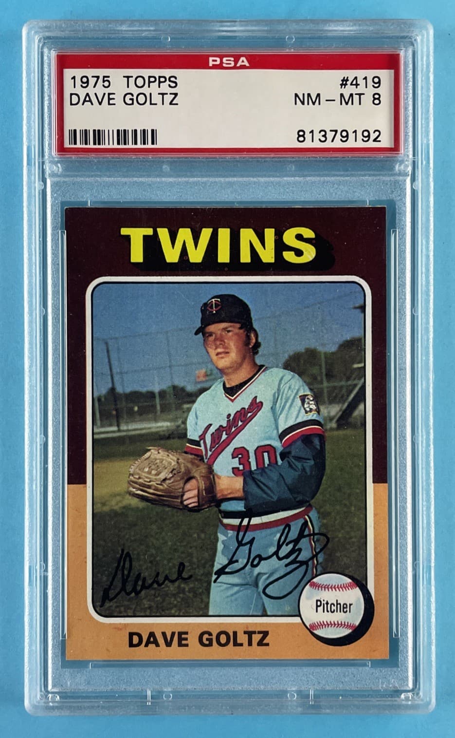 Dave Goltz trading card