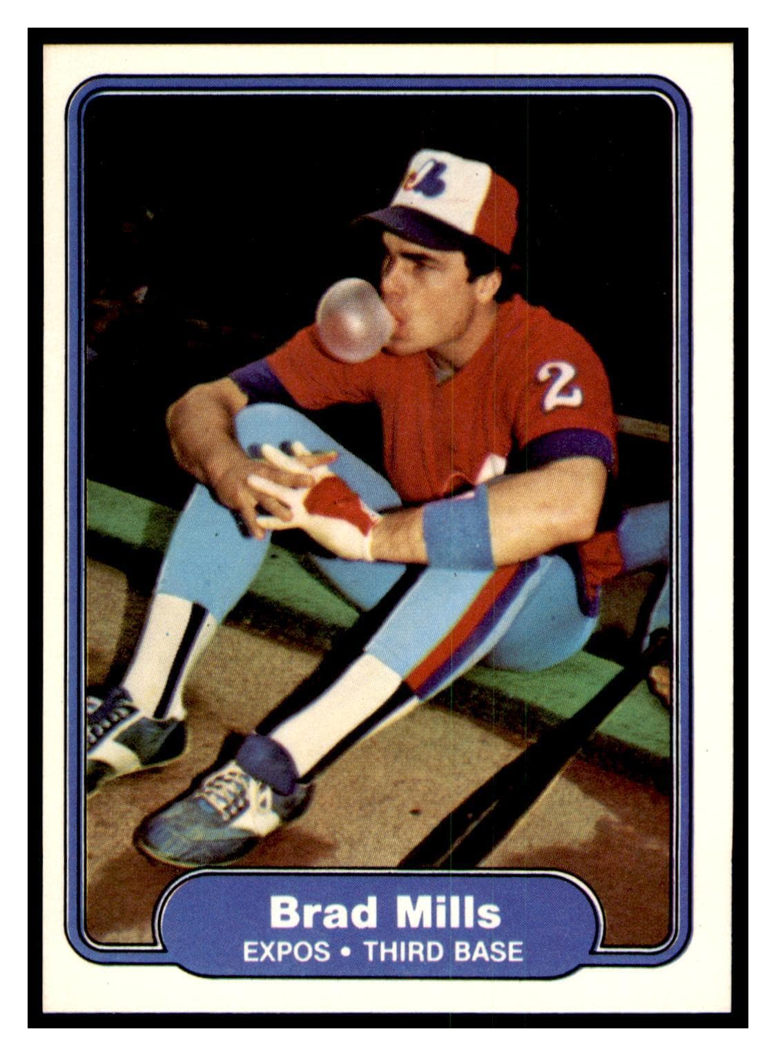 Brad Mills Montreal 1982 Fleer 1982 Fleer