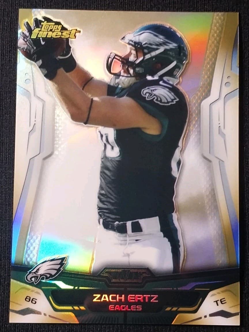 Zach Ertz Gold 2014 Topps Finest 2014 Topps Finest gold-refractor