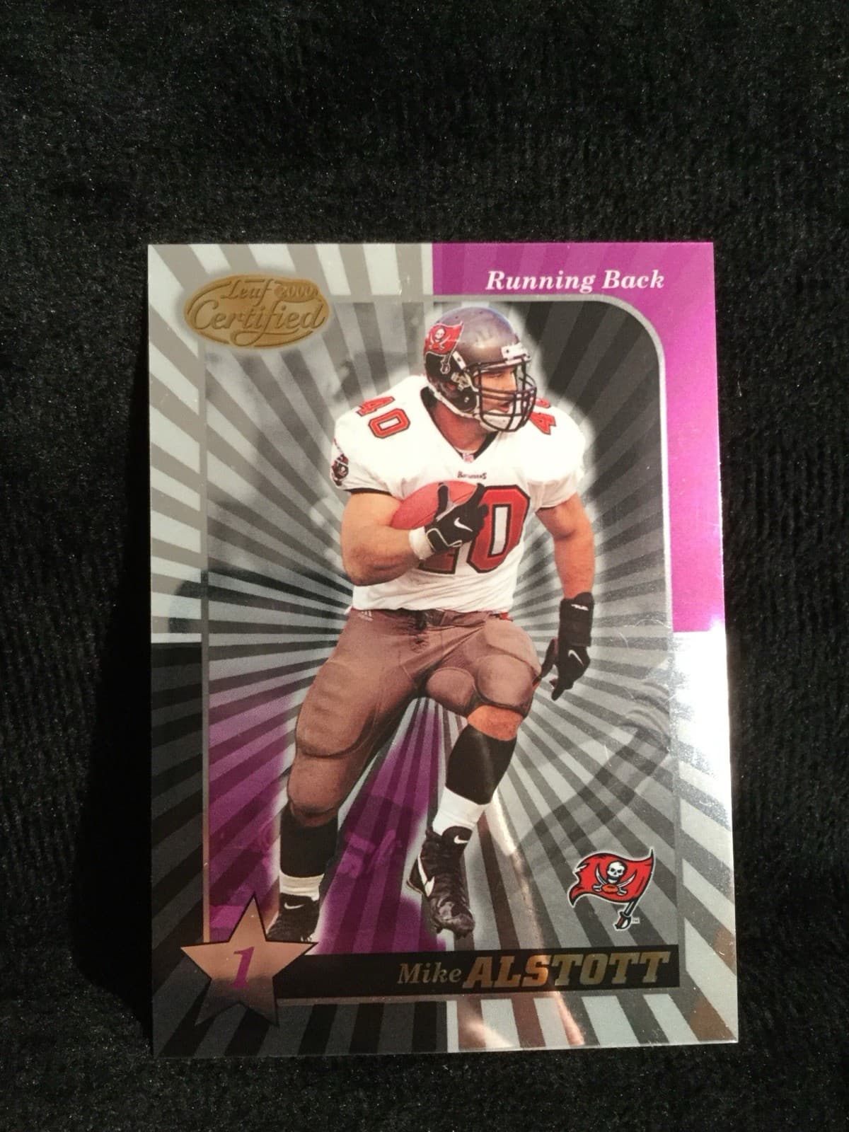 Mike Alstott Certified 2000 Leaf 2000 Leaf