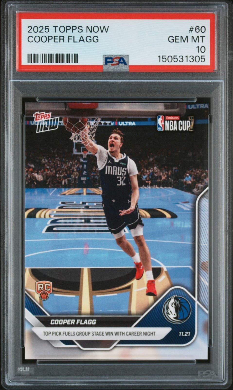 Now Cooper Flagg 2025 Topps