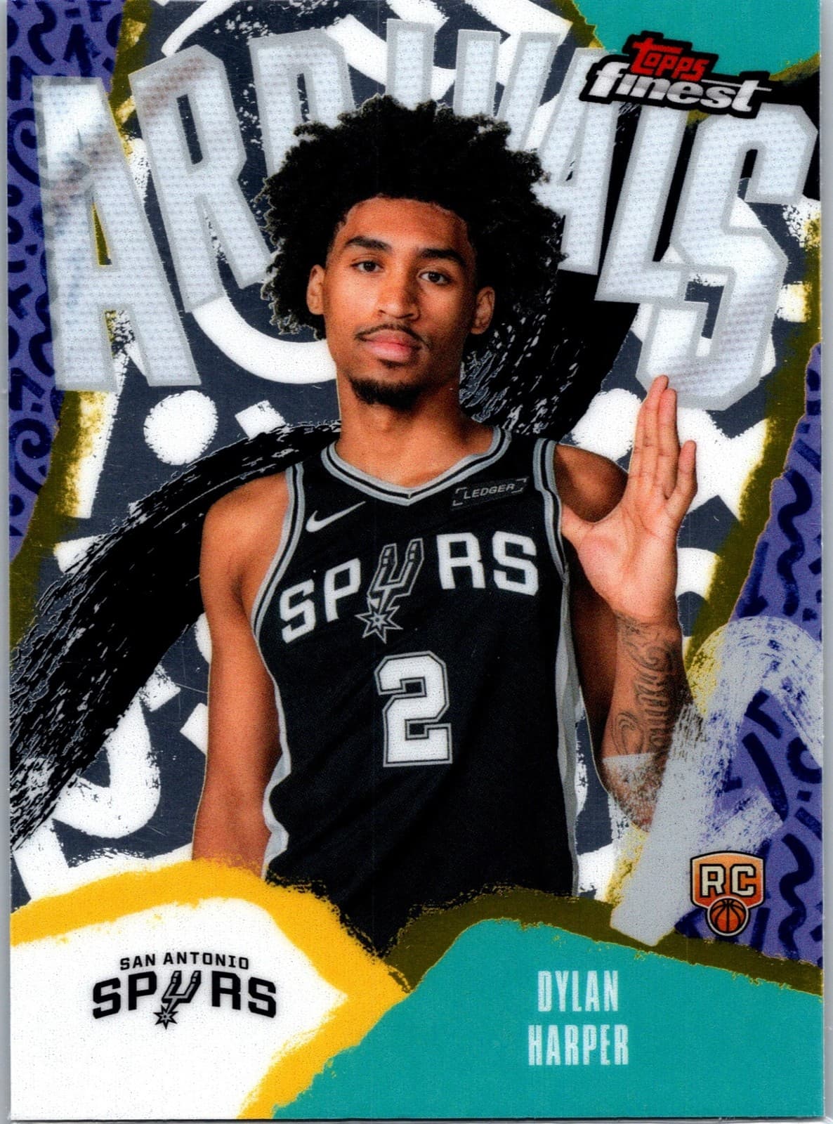 Arrivals Spurs Basketball 2025 Topps Finest 2025 Topps Finest