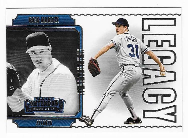 Legacy Greg Maddux 2020 Panini Contenders 2020 Panini Contenders