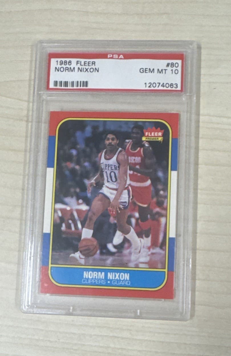Basketball Norm Nixon 1986 Fleer