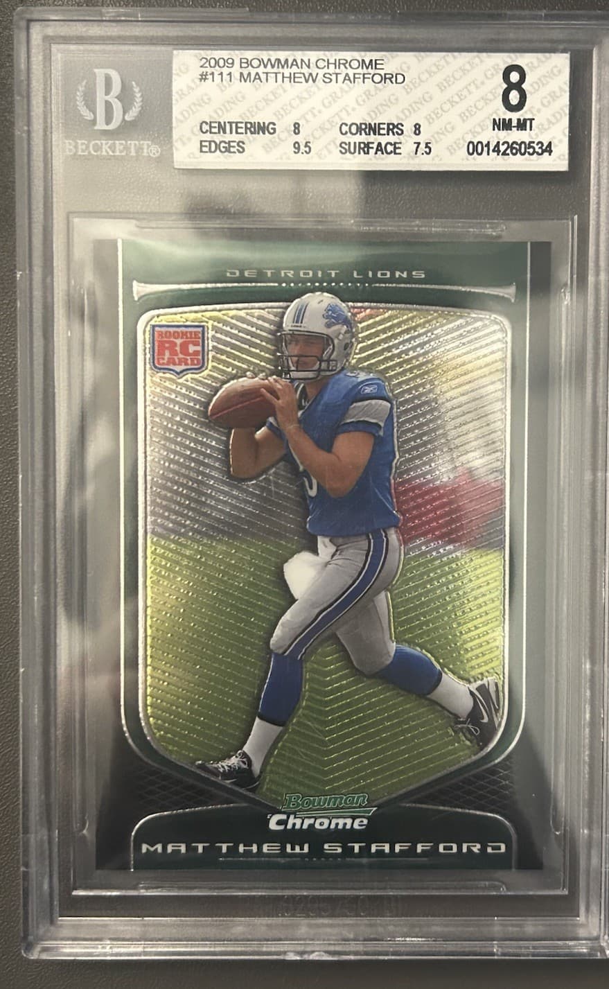 Matthew Stafford 2009 bowman