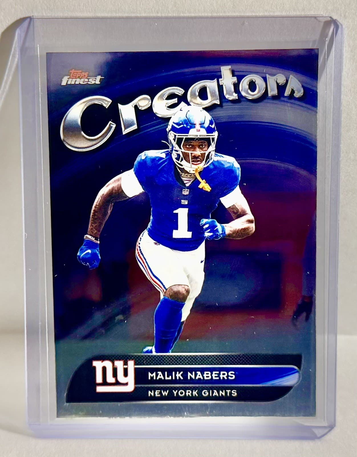Football Malik Nabers 2025 Topps Finest 2025 Topps Finest