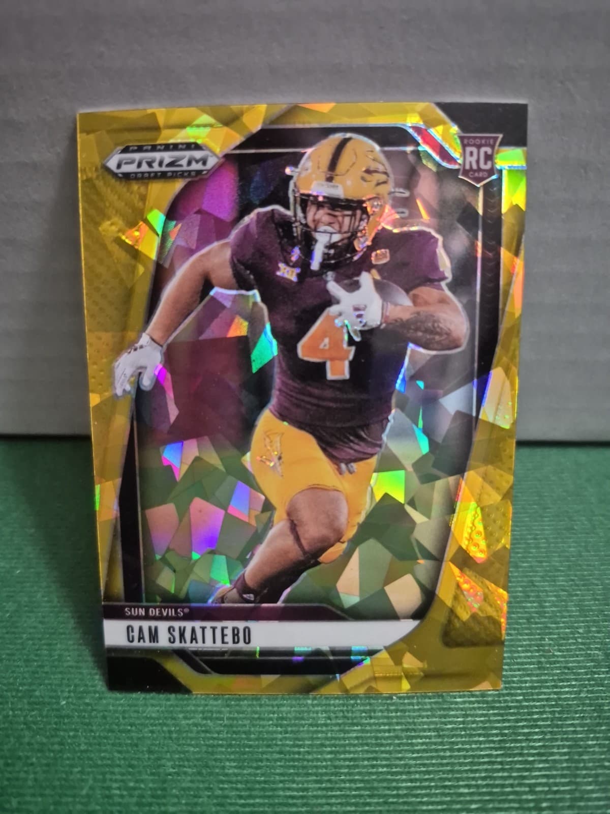 Draft Cam Skattebo 2025 Unknown 2025 Unknown cracked-ice-gold