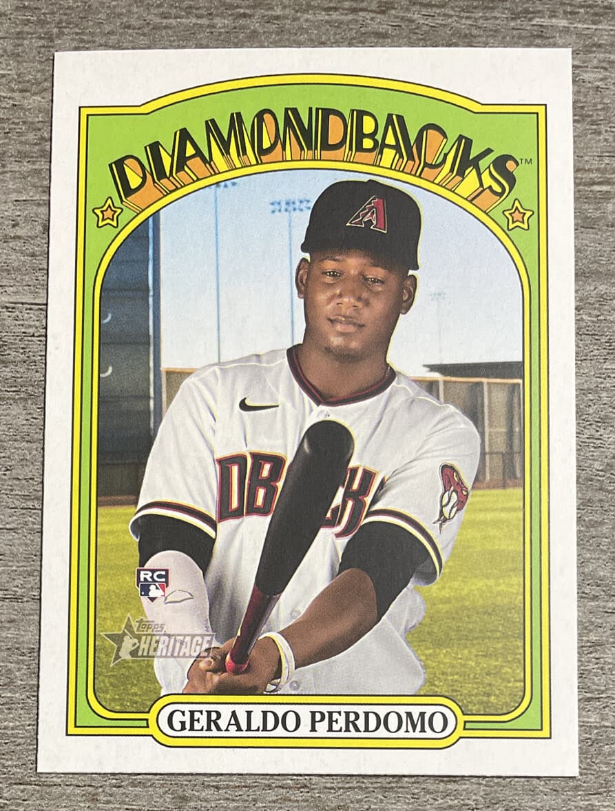 Geraldo Perdomo High 2021 Topps Heritage 2021 Topps Heritage