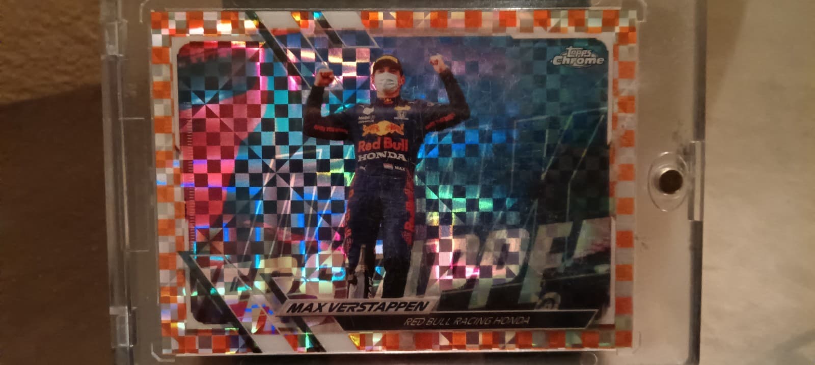 Max Verstappen 2021 Topps Chrome 2021 Topps Chrome orange