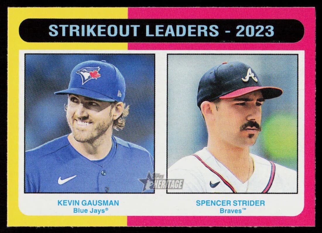 Strikeout Leaders Kevin 2024 Topps Heritage 2024 Topps Heritage