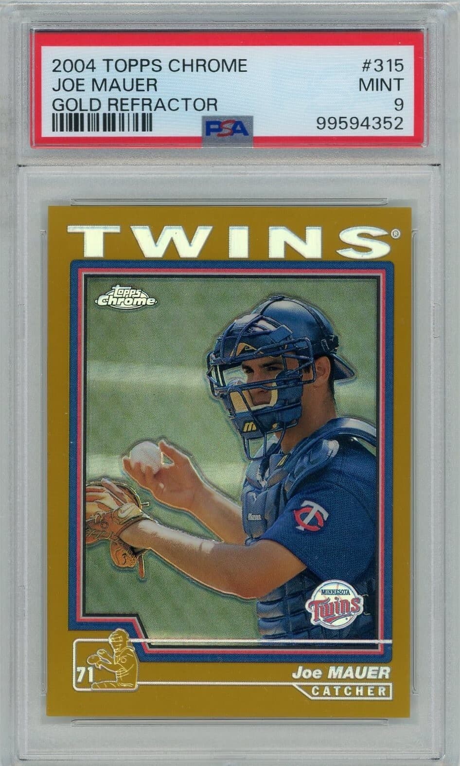 Baseball Joe Mauer 2004 Topps Chrome
