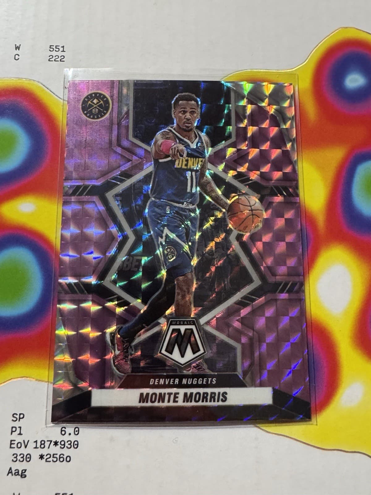 Monte Morris 2021 Panini Mosaic