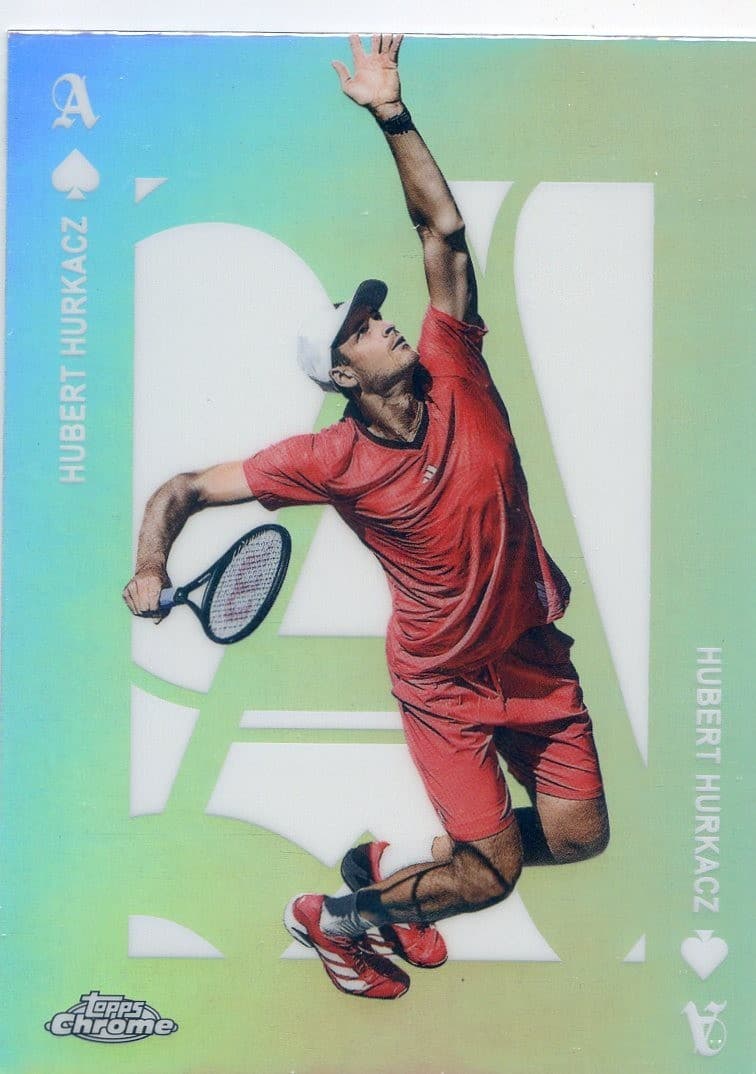 Tennis HUBERT HURKACZ -13 Aces 2025 Topps Chrome 2025 Topps Chrome refractor