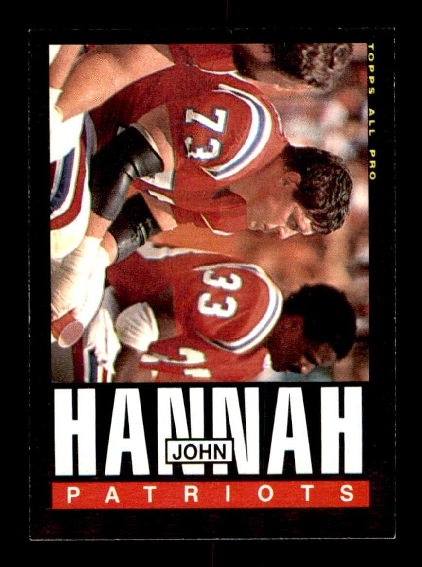 Football John Hannah 1985 Topps 1985 Topps