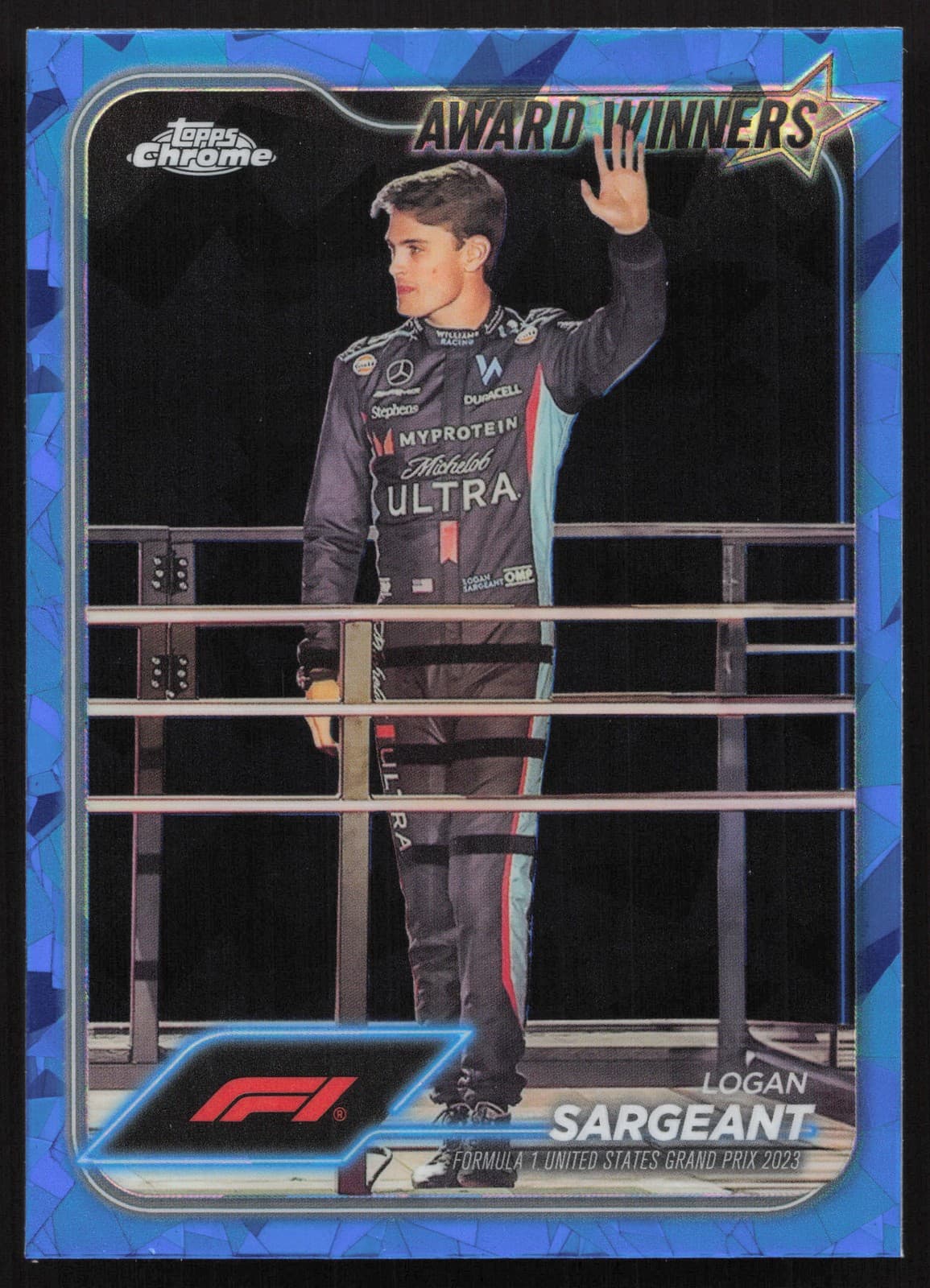 Sapphire Edition Formula 2024 Topps Chrome 2024 Topps Chrome aqua example 1