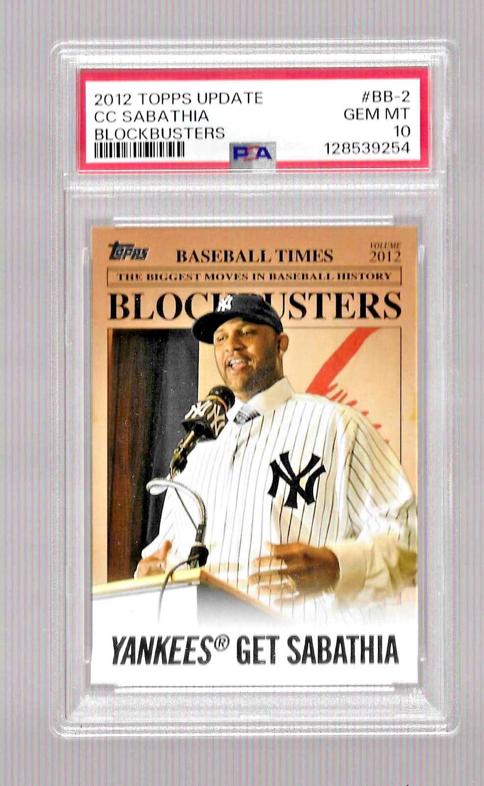 CC Sabathia 2012 topps