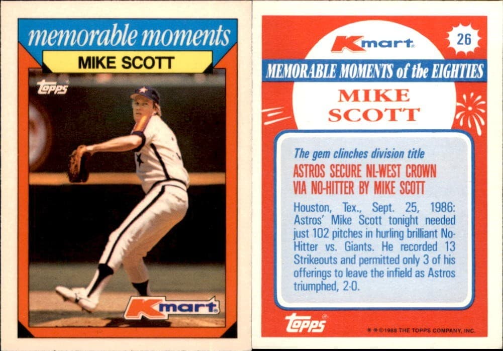 Kmart Memorable Moments 1988 Topps