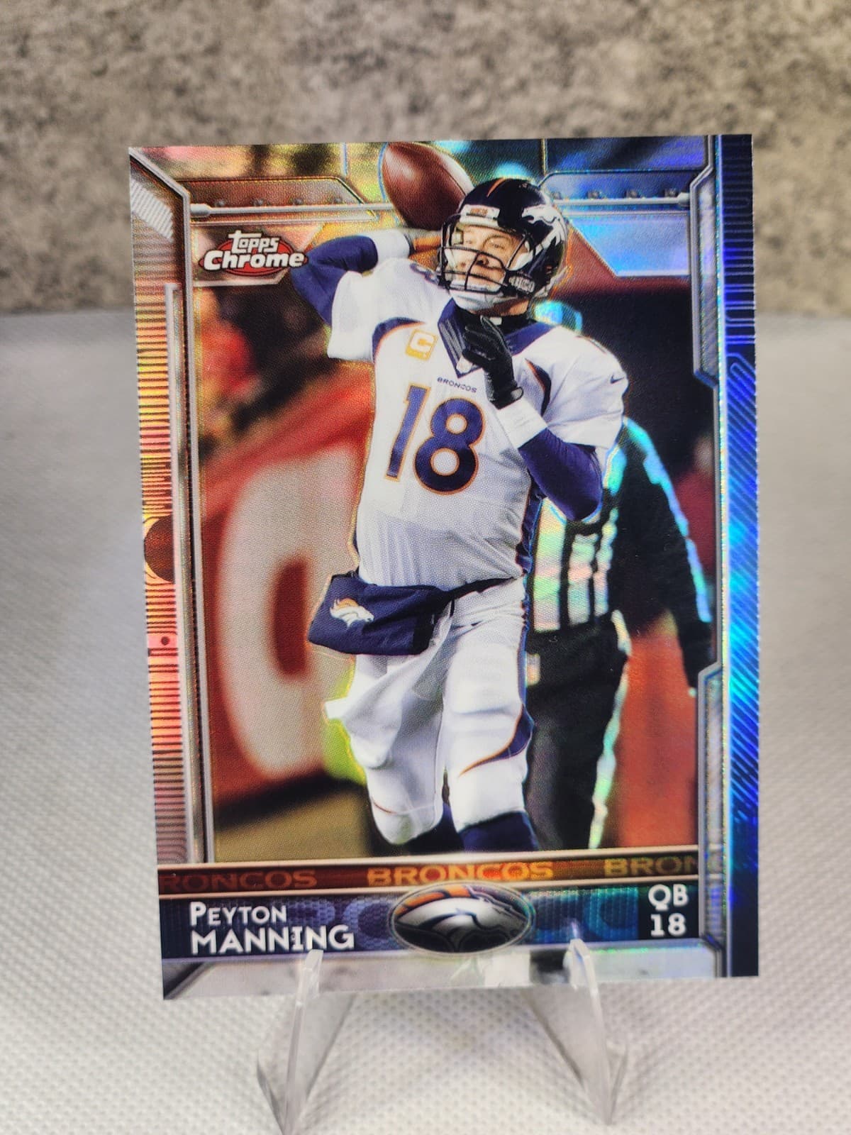 Peyton Manning 2015 Topps Chrome 2015 Topps Chrome refractor