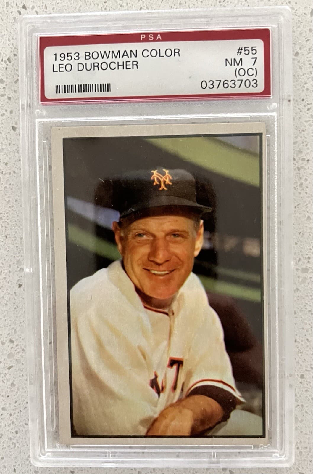 Leo Durocher trading card