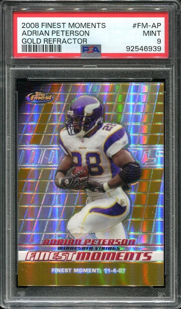 Adrian Peterson Moments 2008 Topps Finest 2008 Topps Finest