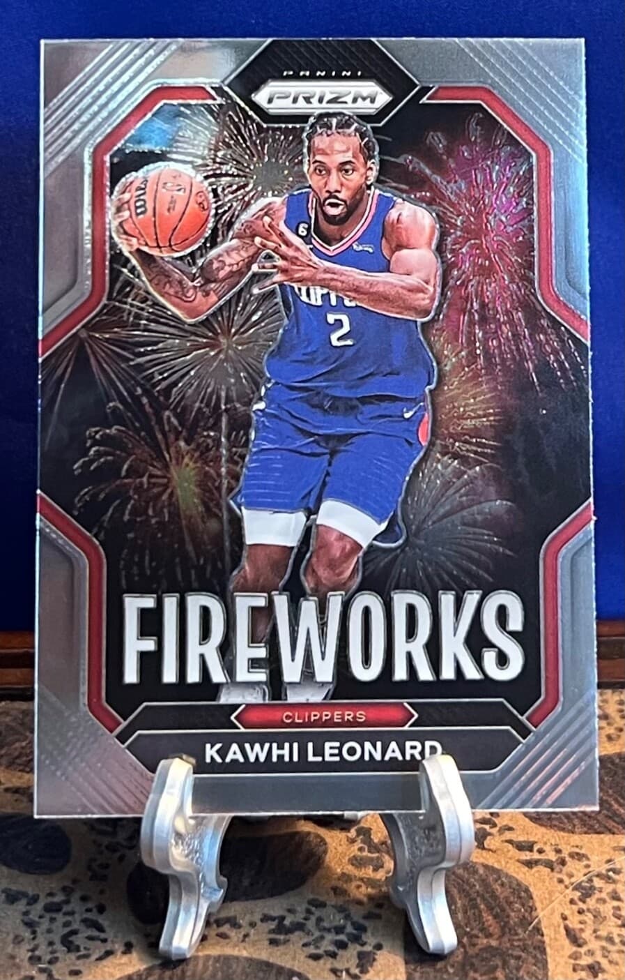 Fireworks Kawhi Leonard 2022 Panini Prizm 2022 Panini Prizm