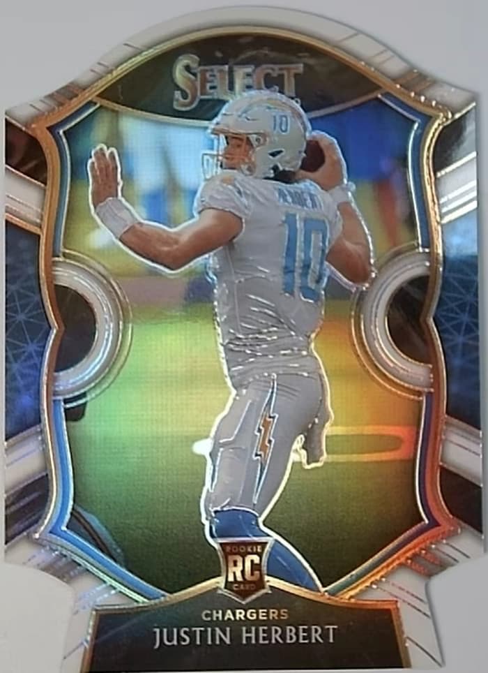 Justin Herbert White 2020 Panini Select 2020 Panini Select