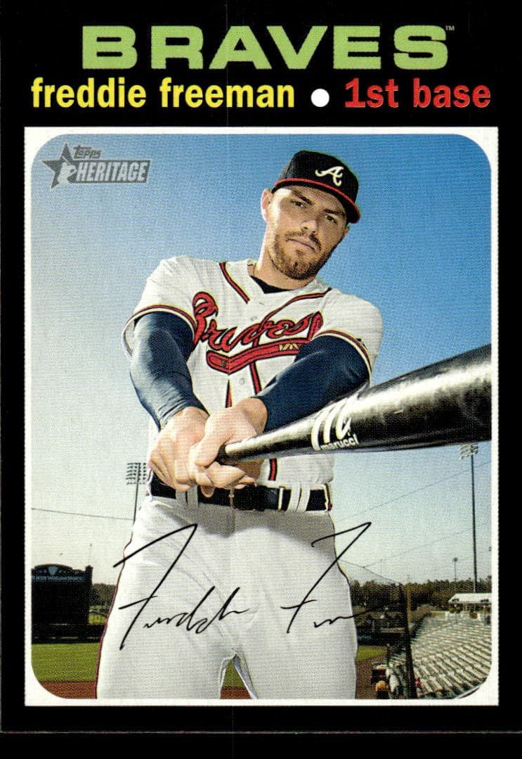 Freddie Freeman Atlanta 2020 Topps Heritage