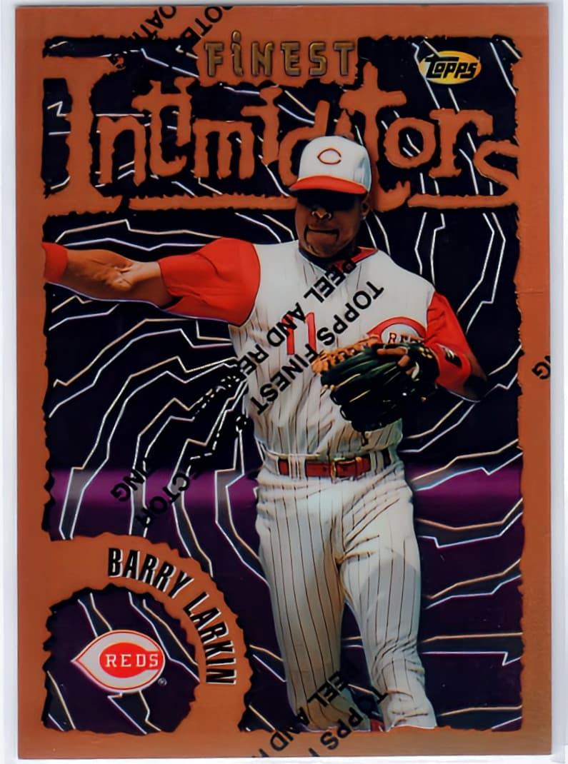 Intimidators Barry Larkin 1996 Topps Finest 1996 Topps Finest