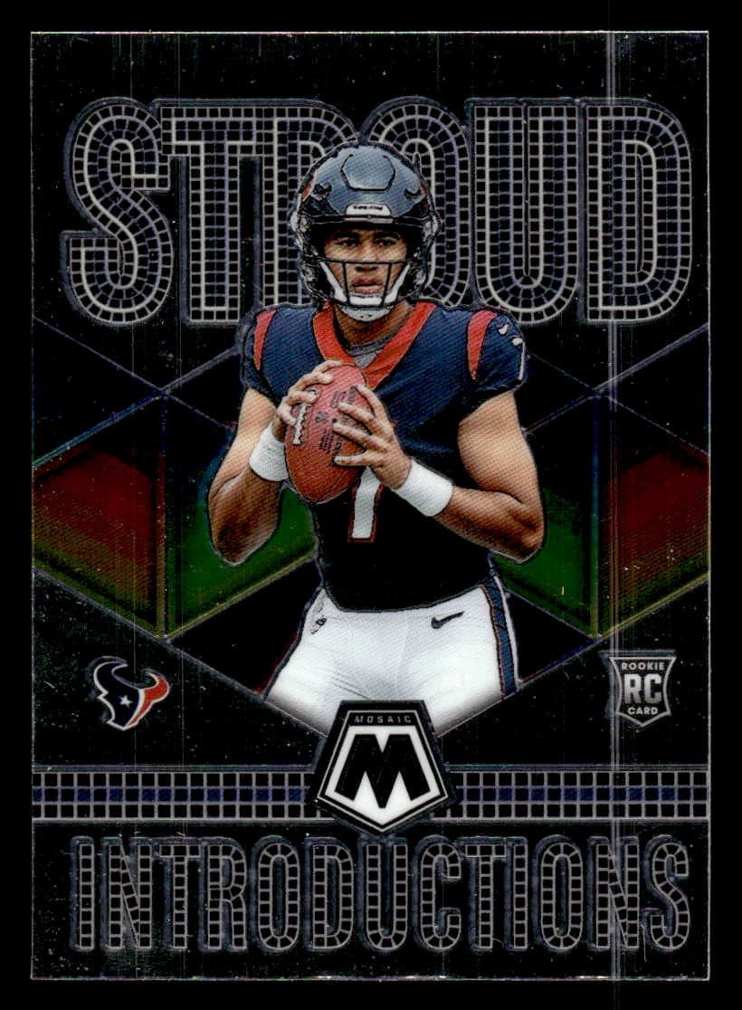 C.J. Stroud -2 Introductions 2023 Panini Mosaic