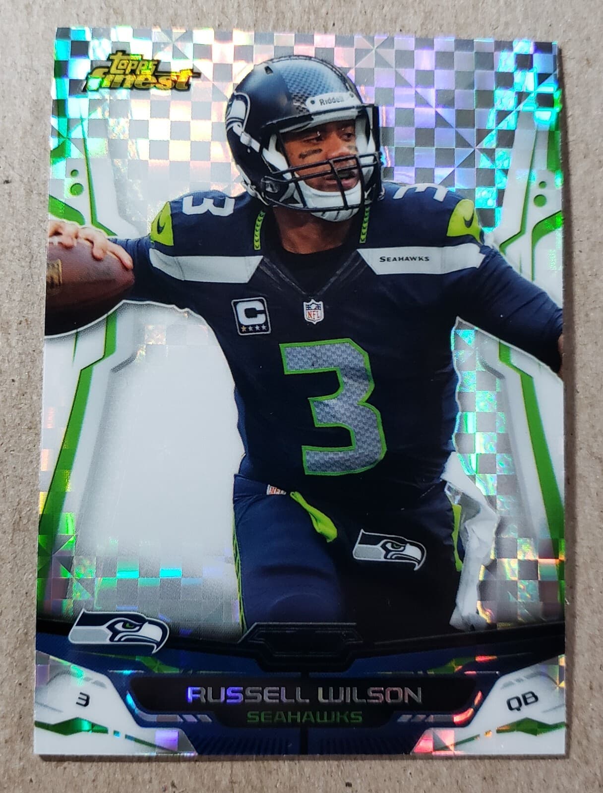 Xfractor Russell Wilson 2014 Topps Finest 2014 Topps Finest xfractor