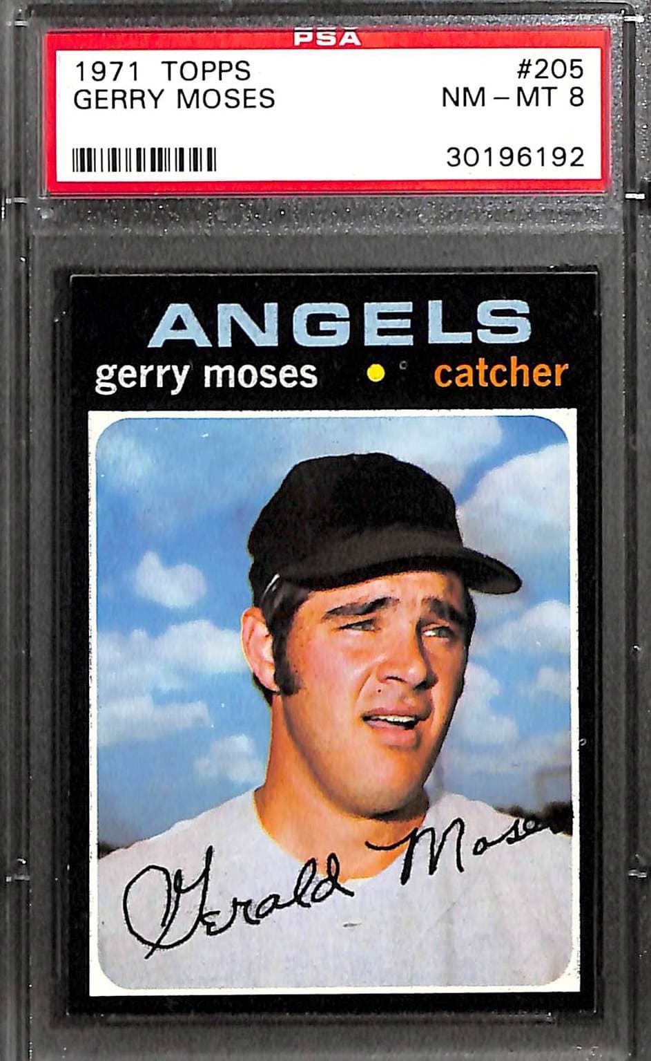 Gerry Moses trading card