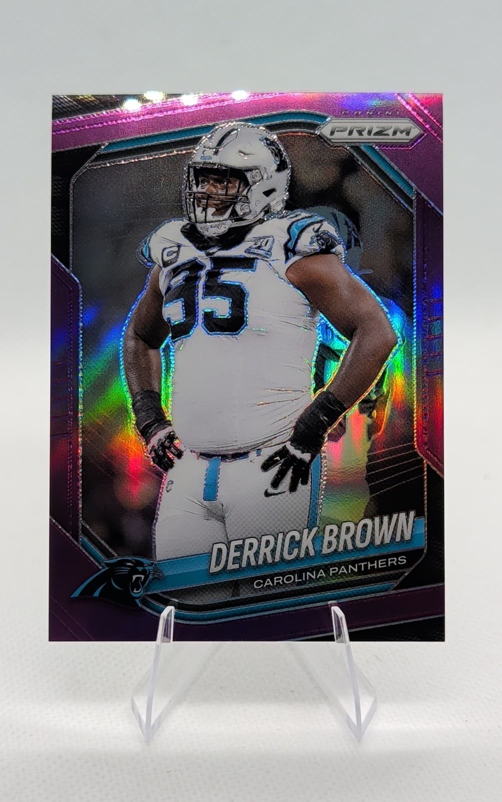 Derrick Brown Purple 2025 Panini Prizm 2025 Panini Prizm