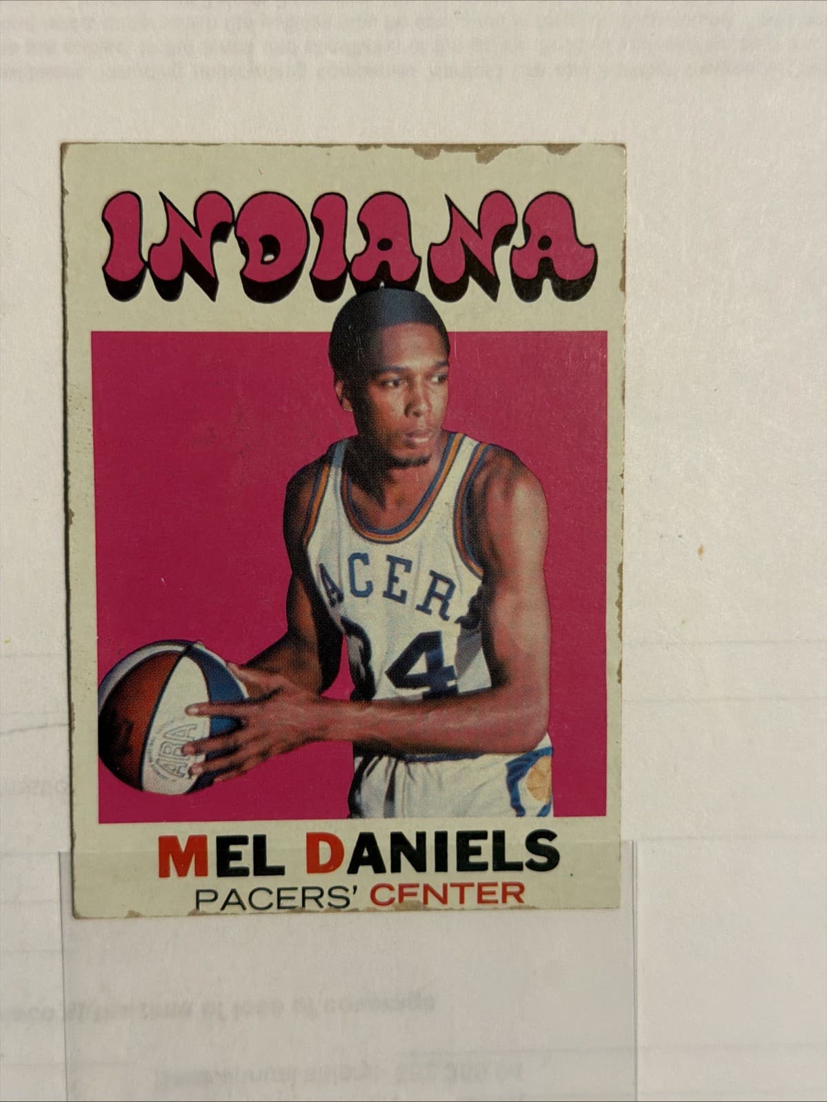 Basketball Mel Daniels 1971 Topps