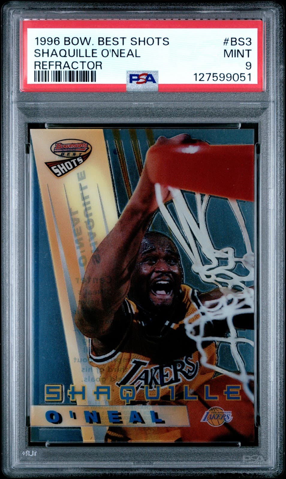 'S BEST BEST SHOTS SHAQUILLE O 1996 Bowman 1996 Bowman refractor
